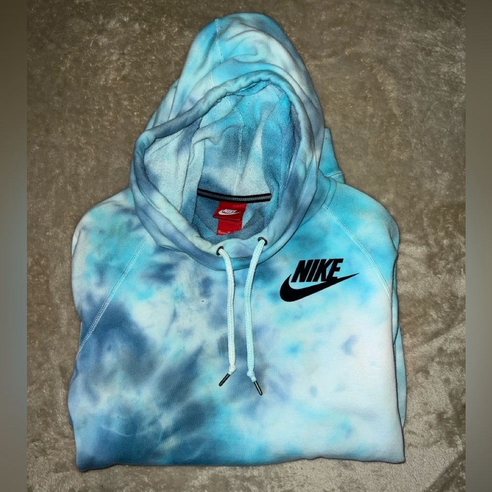 Nike Aqua Tie-Dye Hoodie